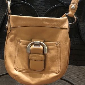 BROWN ITALIAN LEATHER CROSSBODY BAG